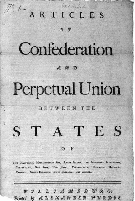 Ap us history essay on articles of confederation