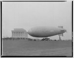 Army blimp at Lincoln Memorial Army blimp at Lincoln Memorial