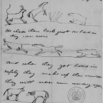 Letter with illustrated fable, Theodore Roosevelt to Theodore Roosevelt, Jr., 11 July 1890. Letter with illustrated fable, Theodore Roosevelt to Theodore Roosevelt, Jr., 11 July 1890.