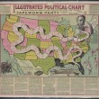 Illustrated political chart, a cartoon of American politics and the Tapeworm Party
