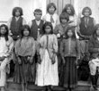 Chiricahua Apaches as they arrived at Carlisle