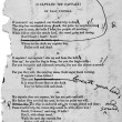 Letter and corrected reprint of Walt Whitman's "O Captain, My Captain" with comments by author, 9 February 1888.