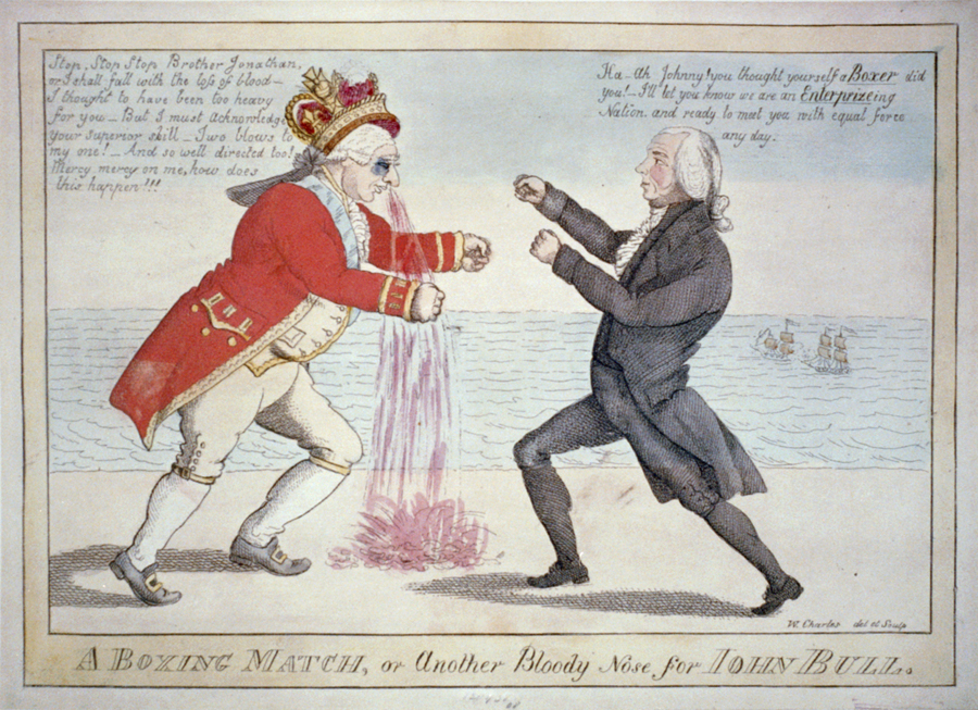 Featured Source: A boxing match, or another bloody nose for John Bull