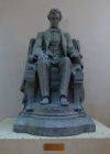 Seated statue of U.S. president Abraham Lincoln at Aspect