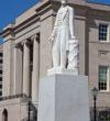 Abraham Lincoln statue at the Old District Courthouse