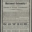 National calamity! Lincoln & Seward assassinated!!