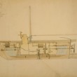 Submarine ("Submarine Vessel, Submarine Bombs and Mode of Attack") for the United States government. Submarine vessel, longitudinal section