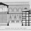 Transverse section, New York Public Library
