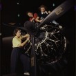 The careful hands of women are trained in precise aircraft engine installation duties at Douglas Aircraft Company, Long Beach, Calif.