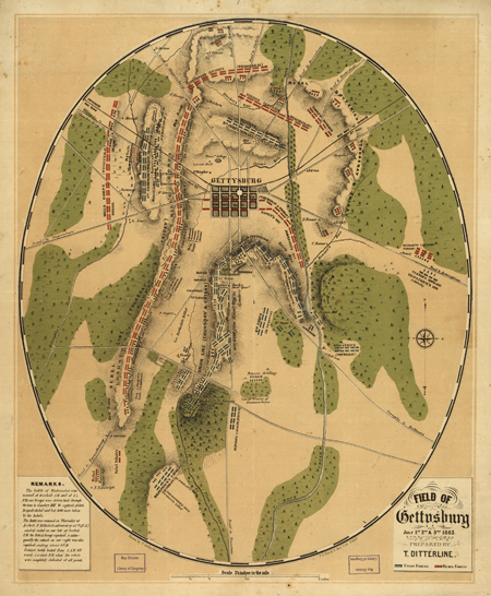 Field of Gettysburg, July 1st, 2nd & 3rd, 1863