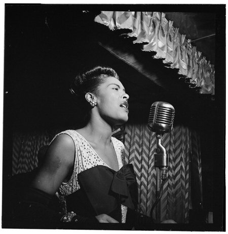 Portrait of Billie Holiday, Downbeat, New York, N.Y., ca. Feb. 1947