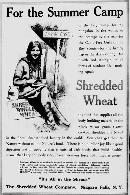 Scout Shredded Wheat historical advertisement
