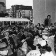Lange photographing Japanese-American evacuees