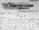 Letter, Wilbur Wright to Octave Chanute