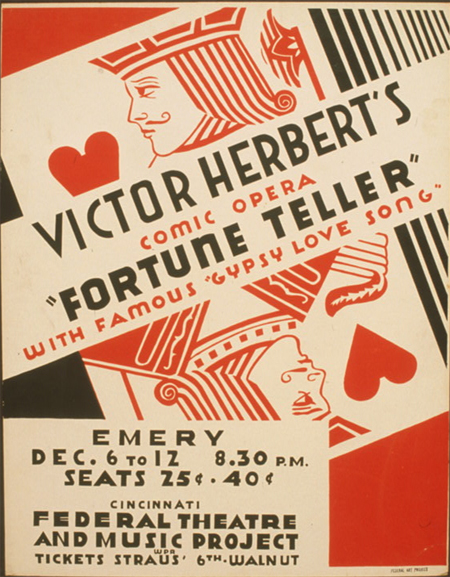 Victor Herbert's comic opera "Fortune teller" with famous "gypsy love song"