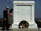 Sailor and girl at the Tomb of the Unknown Soldier
