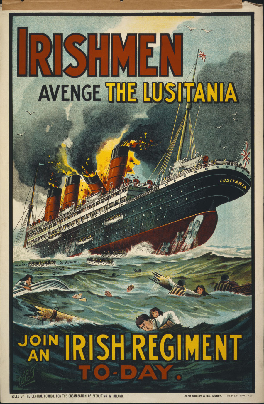 Guided Primary Source Analysis: Irishmen – Avenge the Lusitania