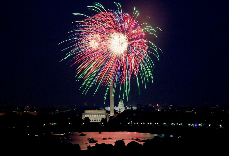 July 4th fireworks, Washington, D.C.