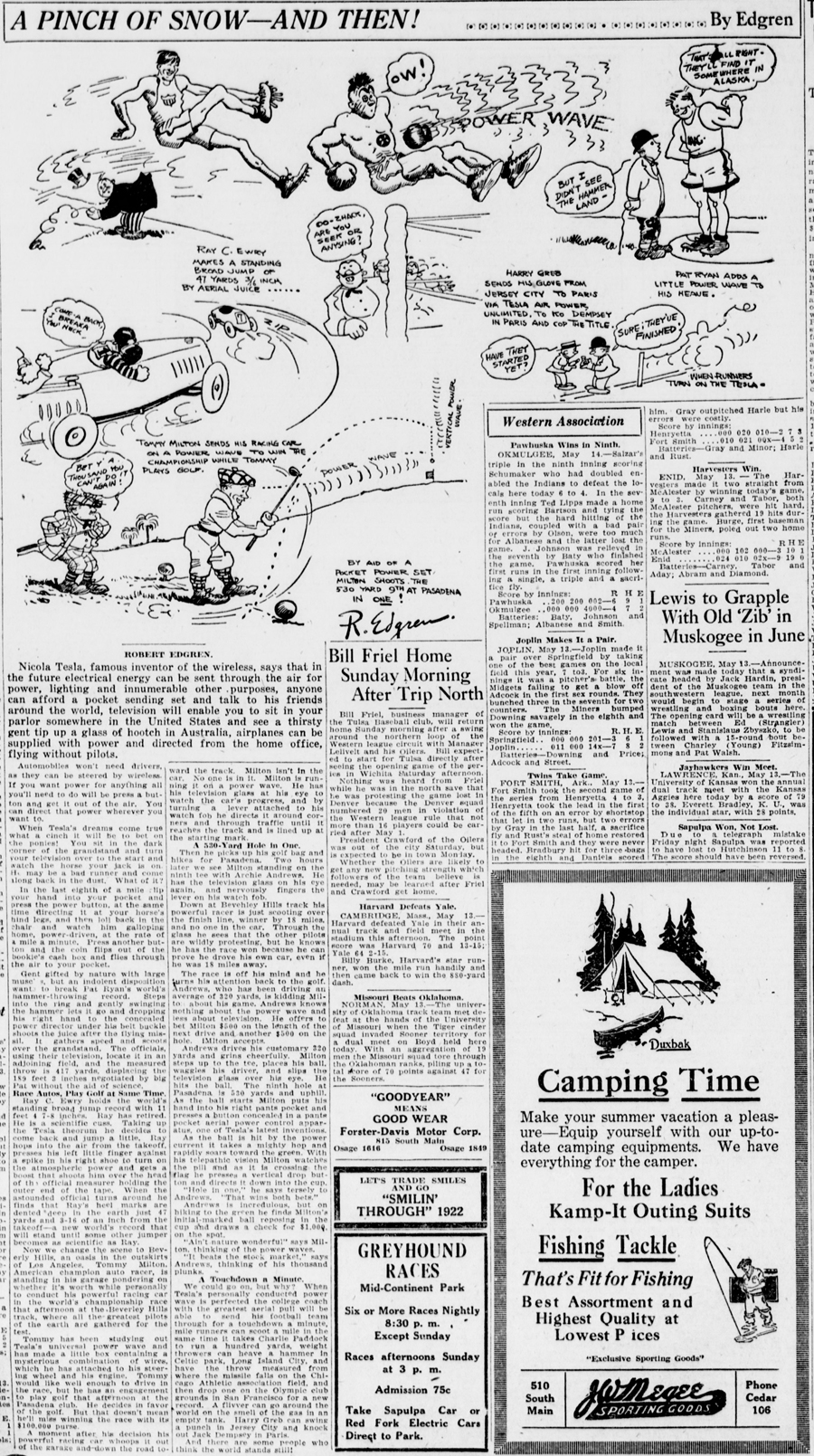 The Morning Tulsa daily world., May 14, 1922, FINAL EDITION, Page 16, Image 16