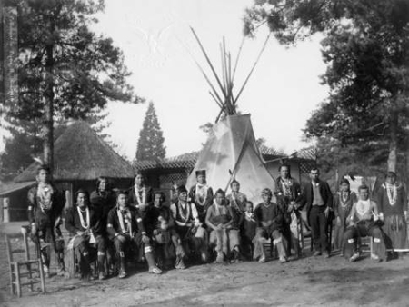 Group portrait of Omaha Indians