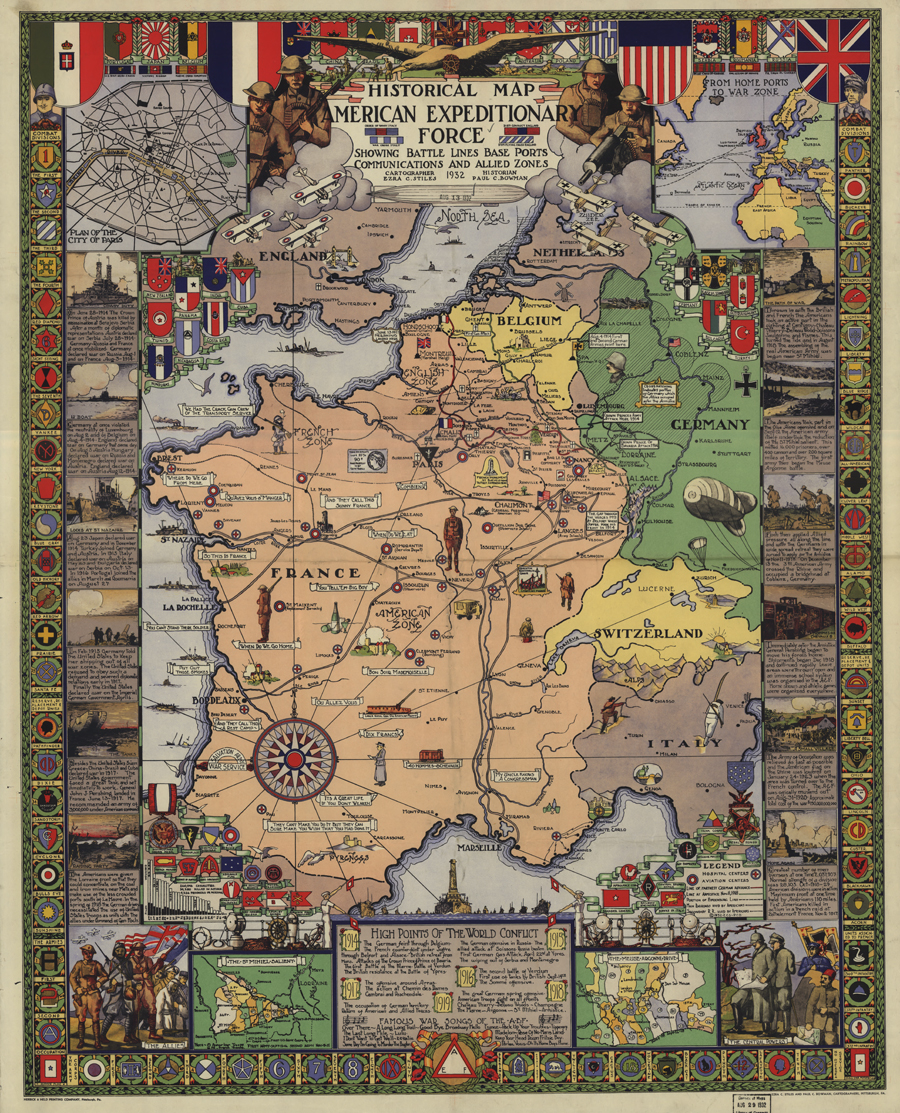 Guided Primary Source Analysis: American Expeditionary Force map