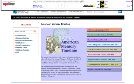 Finding Resources: What’s Available When LOC.gov Is Offline