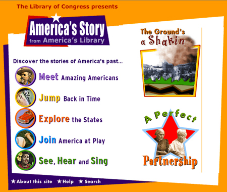 America's Library homepage