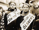 Protest against child labor in a labor parade
