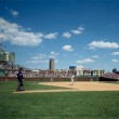 Baseball game at historic Wrigley Field, Chicago, Illinois