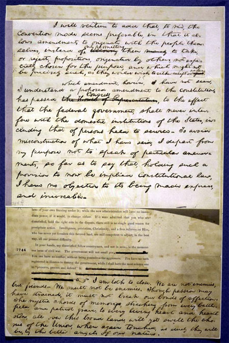 Lincoln's First Inaugural Address