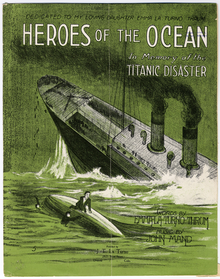 Heroes of the ocean in memory of the Titanic disaster