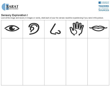 Analyzing Primary Sources: Sensory Exploration