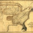 The eagle map of the United States