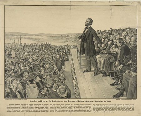 Lincoln's address at the dedication of the Gettysburg National Cemetery