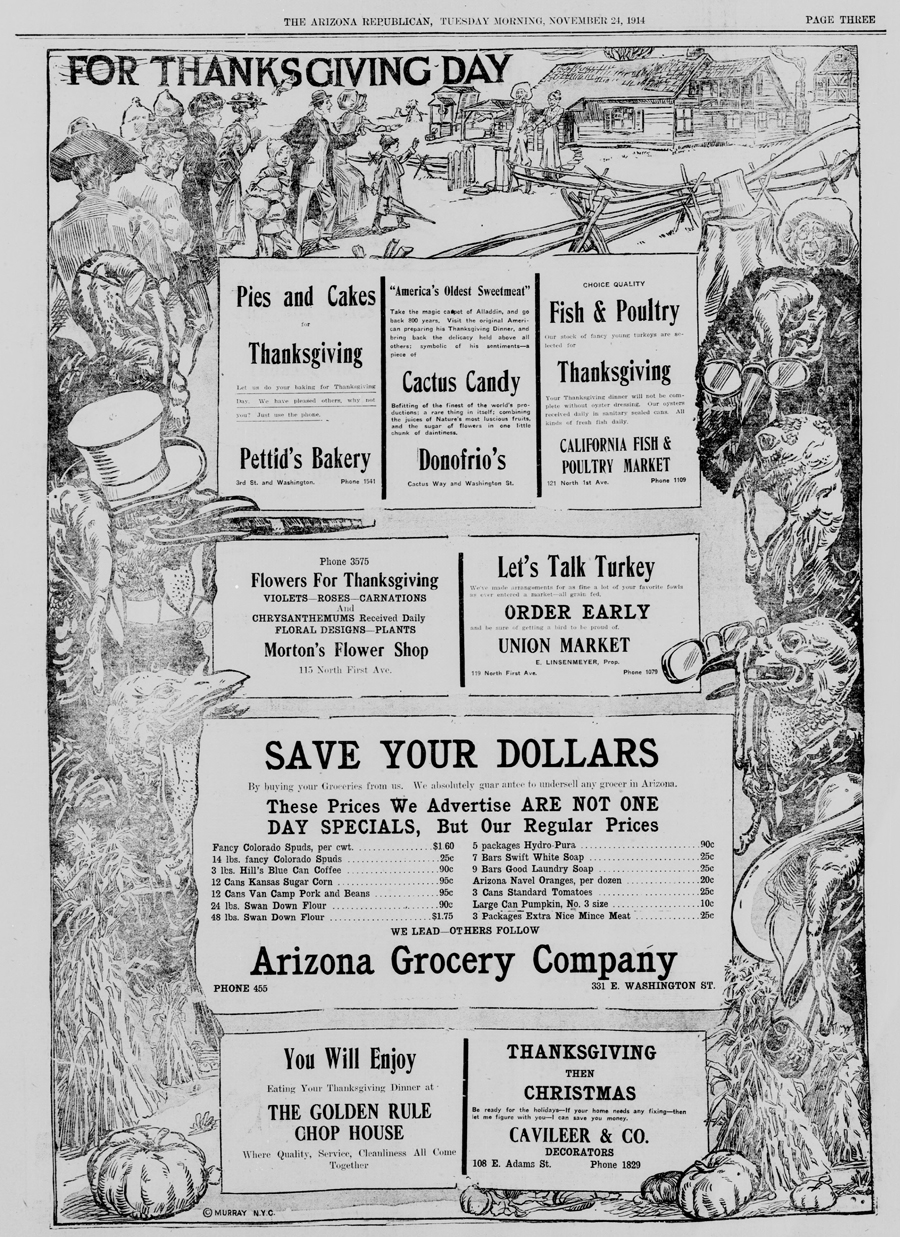 Arizona Republican. (Phoenix, Ariz.), 24 Nov. 1914.
