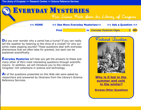 Finding Resources: Everyday Mysteries