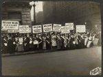 Suffragists Protest Woodrow Wilson's Opposition to Woman Suffrage
