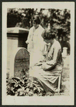 Anita Pollitzer and Alice Paul at Susan B. Anthony gravesite