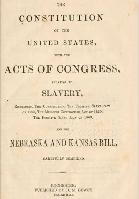 Timely Connections: Slavery & Compromise