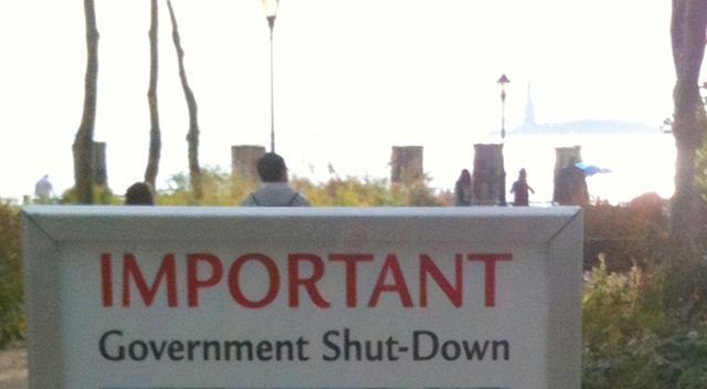 Important government shutdown notice for the Stature of Liberty