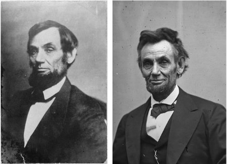 Lincoln contrast 1861-65