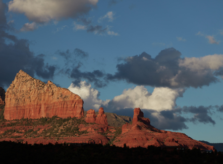 Some of the stunning red rocks for which Sedona, in nothern Arizona, is famous