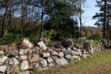 Stone fence in Litchfield, Connecticut