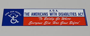 ADA bumper sticker