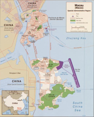 2008 Macau Map