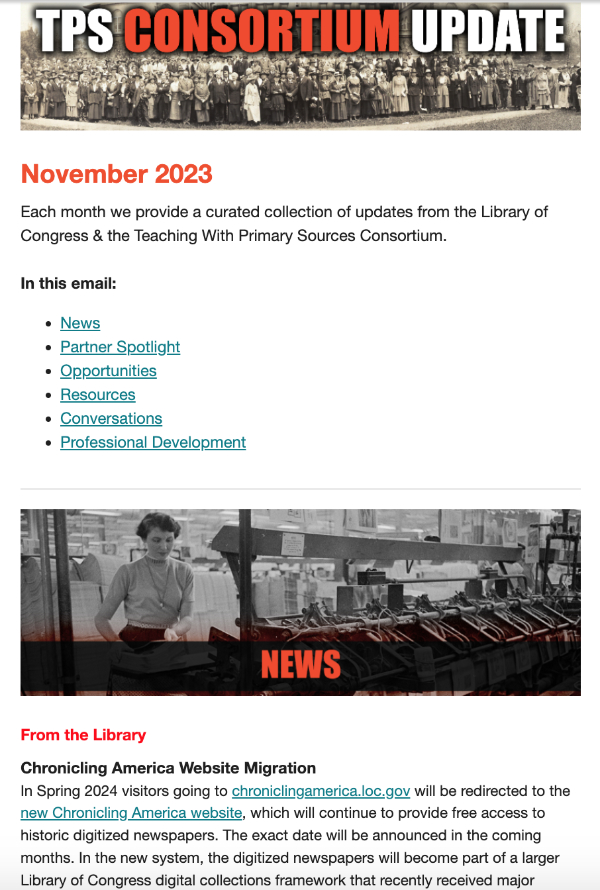 TPS Consortium Update November 2023